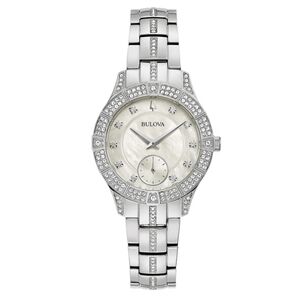 Almost New Bulova Phantom Silver Ladies Watch